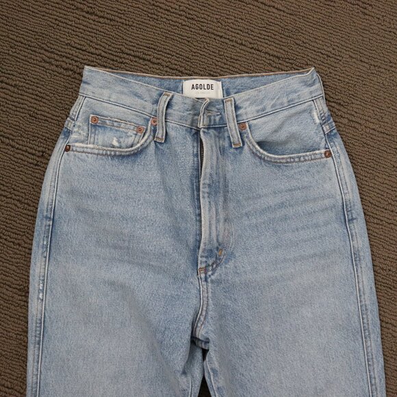 Agolde Pinch Waist High Rise Kick - Riptide Size 24 - Picture 7 of 11